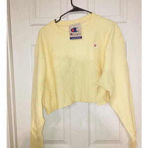Long sleeve Champion crop top